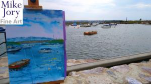 The Sunday Art Show - En Plein Air Harbour Painting - Cockwood Harbour in Devon